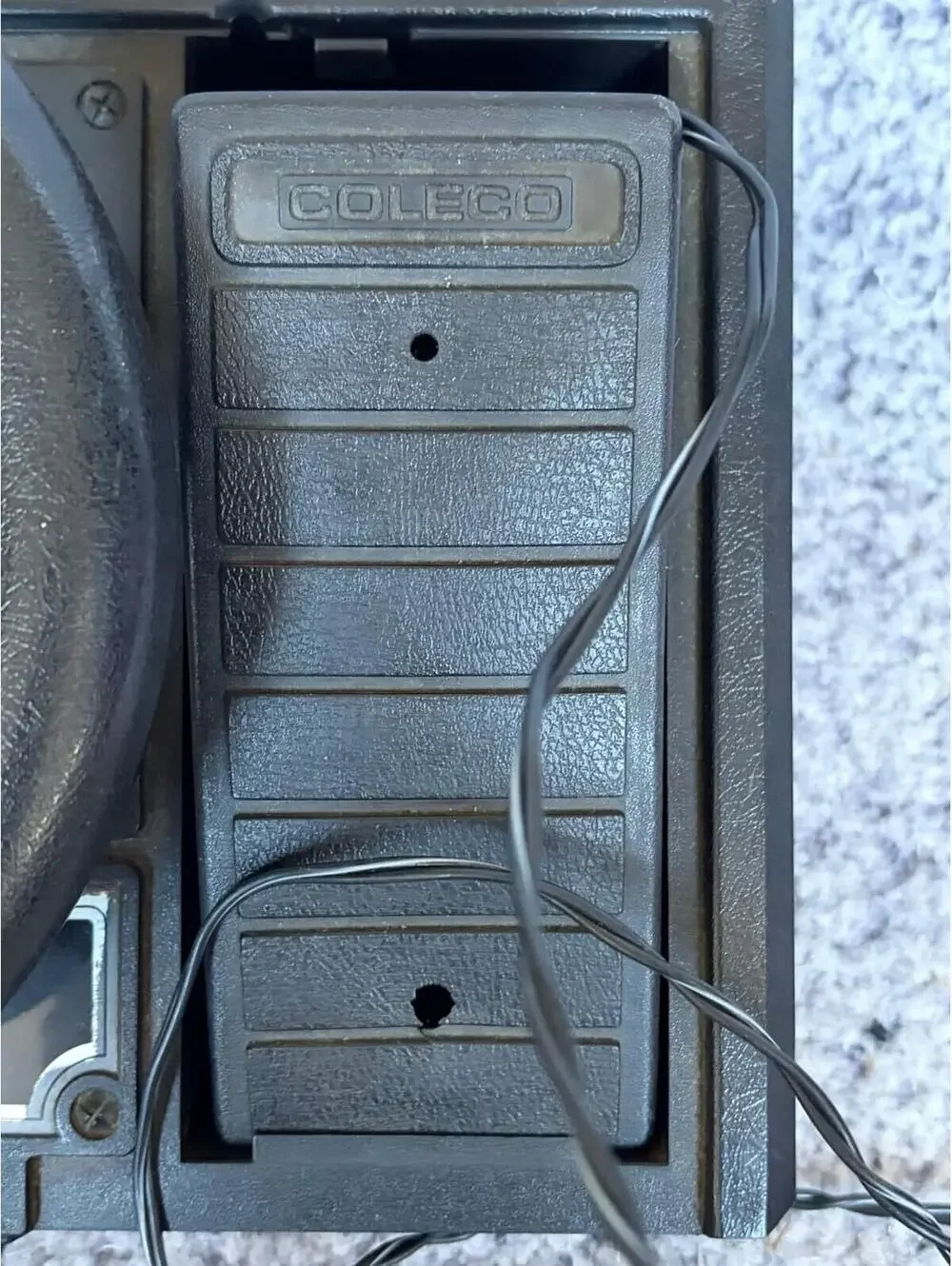 ColecoVision Expansion Module #2 Steering Wheel & Gas Pedal Controller Untested